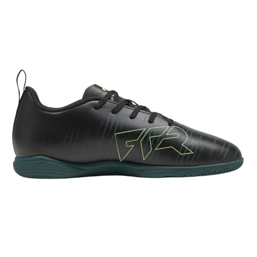 Puma Childrens/Kids Future 8 Play Indoor Football Shoes / Black/Green